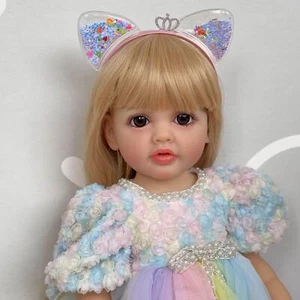 22in Handmade Betty Reborn Doll Toddler Girl Full body Vinyl Stand Lifelike Gift - Picture 1 of 5