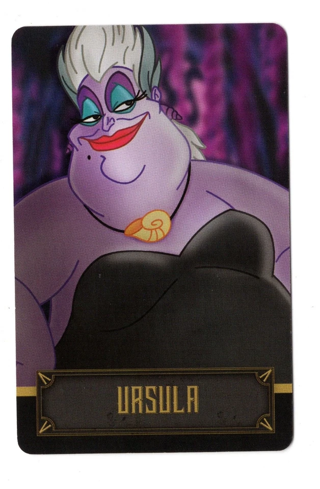 Disney злодеи ключ настольная игра запасная часть часть URSULA злодей карта - Изображение 1 из 2
