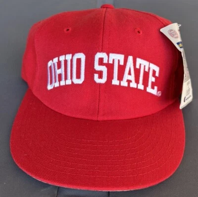 NWT Vintage 90s Ohio State Buckeyes Champion Arch Snapback Hat Cap Wool Blend - Image 1 of 4