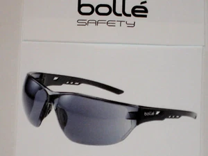 BOLLE NESSPSF SPORTY SAFETY GLASSES-BLACK TEMPLES-SMOKE ANTI-FOG LENS + EXTRA'S - Picture 1 of 3