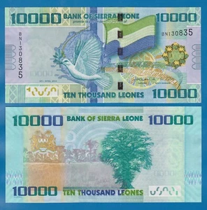 Sierra Leone 10000 Leones P 33a 2010 UNC 10,000 ( P 33 a ) - Picture 1 of 1