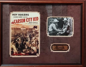 Authentic Roy Rogers / George Gabby Hayes Signed Autographed 33x26 Framed - Picture 1 of 7