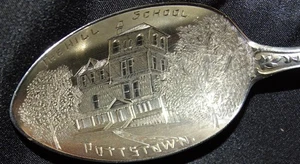 The Hill School Pottstown Pa. Sterling Souvenir Spoon .64oz.oz - Picture 1 of 12