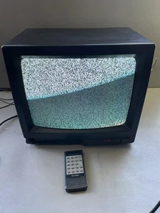 Vintage Fat Back Sharp Gaming Television CRT TV 13" Coaxial Output Model 13NV10 - Picture 1 of 20