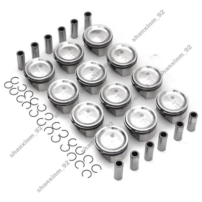 12pcs Pistons & Rings Set Φ82.6 For Mercedes-Benz S65 G65 AMG W221 M275 6.0 V12 - Imagem 1 de 4