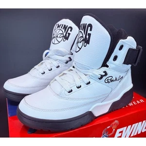 Ewing 33 Hi Patrick Ewing White Leather Basketball Shoes Sneakers Mens 8.5 - Picture 1 of 8