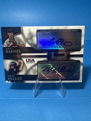 2010 Bowman Sterling - USA Dual Autographs Matt Barnes, Brad Miller #BSDA-11  - Image 1 of 2