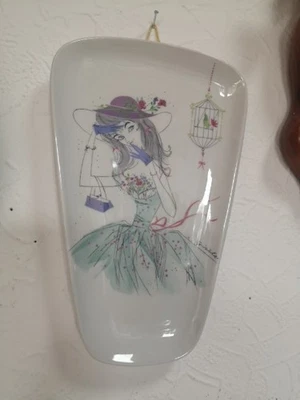 ALKA Kunst  Wandteller 50er Jahre Vintage Porzellan  - Bild 1 von 4