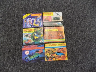 6 MATCHBOX COLLECTOR CATALOGUE 1970 1971 1972 1973 1974 1975 - Image 1 of 4