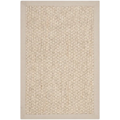 Alfombra 2x3 - Colección Fibra Natural - Mármol, Sisal, Diseño Tejido con Bo... Foto 1 de 3