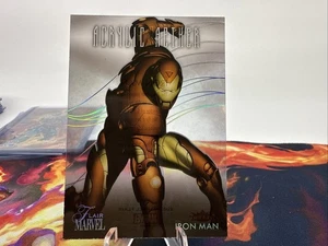 Iron Man Marvel Fleer Flair Acrílico Éter Inserto AA14 Tarjeta de Acetato con Lámina - Imagen 1 de 4