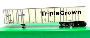 HO BOWSER 55503 ROADRAILER PLATE TRAILER TRIPLE CROWN LARGE LOGO CR / NS 461100 - Picture 1 of 2