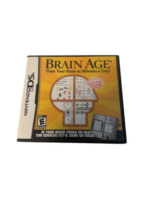 Brain Age: Train Your Brain in Minutes a Day! (Nintendo DS, 2005) Complete CIB - Image 1 of 3