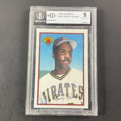 1989 Bowman #426 Barry Bonds BCCG MInt 9 ЧИТАЙТЕ - Изображение 1 из 3