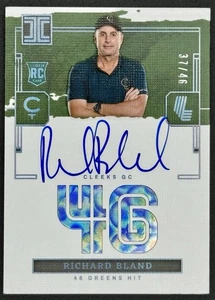 Richard Bland 2024 Panini Impeccable LIV Golf On Card Auto 37/46 Cleeks GC RC - Bild 1 von 2