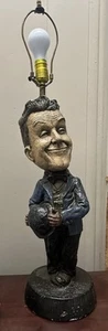 Vintage Laurel And Hardy - STAN LAUREL CHALK Statue Lampe - Bild 1 von 19