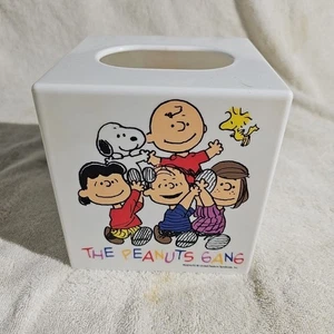 Peanuts Tissue Box Cover The Peanuts Gang Snoopy Charlie Brown - Foto 1 di 5