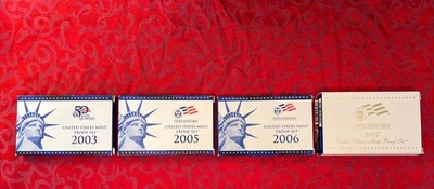 Estate Sale US Mint Proof Coin Set 2003 2005 2006 2007 Presidential Set Box/COA - Image 1 of 4