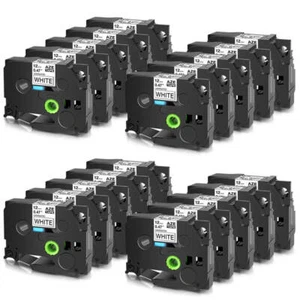 TZE-231 Compatible Brother Label Tape Replacement 12mm Standard Laminated 20Pack - Picture 1 of 12