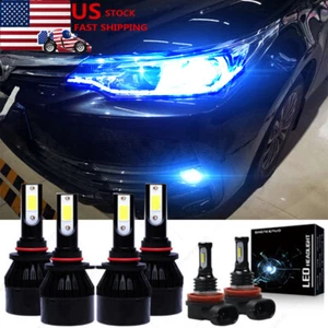LED Xenon Conversion Kit Bulbs Hi-Lo Beam+fog light For Toyota Corolla 2009-2012 - Picture 1 of 12