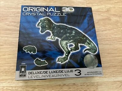 BePuzzled Original 3D Crystal Puzzle Dinosaur   T-Rex NIP 49 Pcs Deluxe 30968 - Image 1 of 4