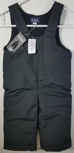 The Childrens Place Snow Pants Overall Black 18-24 Month Wind Water Resistant - Picture 1 of 5