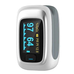 Oxímetro de pulso de dedo Vibeat con control de alarma SpO2, frecuencia cardíaca, índice de perfusión - Imagen 1 de 15