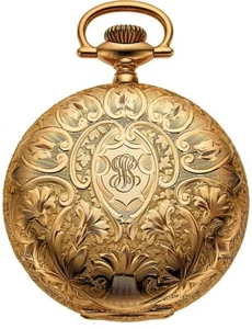 A099 Elgin Mint 14k Gold 16 Size Hunter Case pocket watch, circa 1910 - Picture 1 of 11