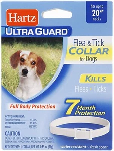 Dog Flea And Tick Collar Protection For Dogs And Puppies 7M up to 20" Inch Neck - Picture 1 of 11