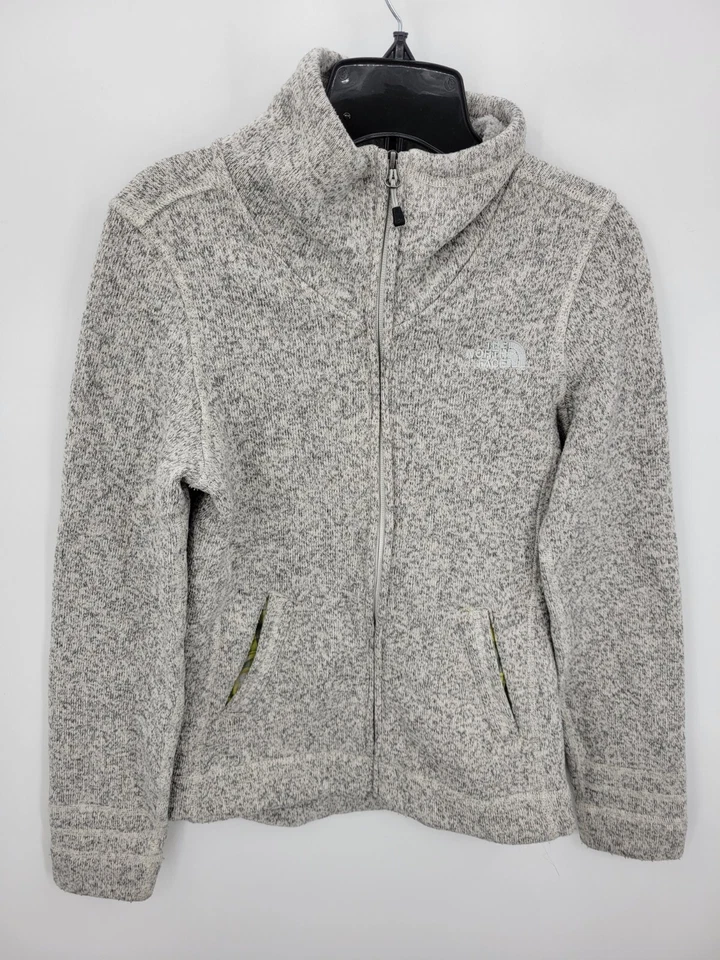 The North Face Jacket Womens XS Gray Zip Up Pockets Outerwear Mock Neck - Image 1 of 4