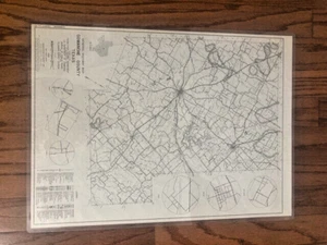 Arte de pared vintage 1958 General Highway Map Comanche County Texas Texana - Imagen 1 de 2