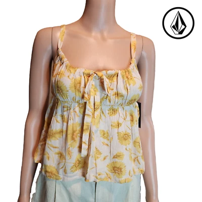 Volcom Stone Of Biscay Cami NWT Yellow XS - Image 1 of 4