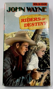 Riders Of Destiny 1998 VHS John Wayne, Cecilia Parker, Gabby Hayes - Picture 1 of 8