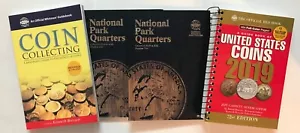 P & D QUARTERS (2010-2021) 2 FOLDERS & COIN COLLECTING GUIDE & 2021 REDBOOK - Picture 1 of 3