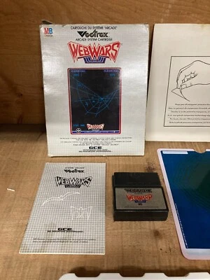 WEBWARP (1983) Vectrex Arcade System Cartridge Complete w/Box, Manual, Overlay - Image 1 of 4