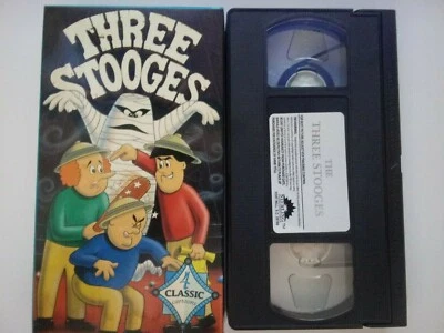 The Three Stooges 4 Classic Cartoons VHS Animation Comedy Family - Image 1 of 2
