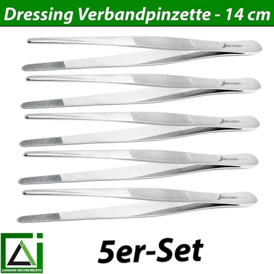 5er Dressing Nail Art Verbandpinzette Nageldesign Verbände Kosmetik geriffelt CE - Bild 1 von 4