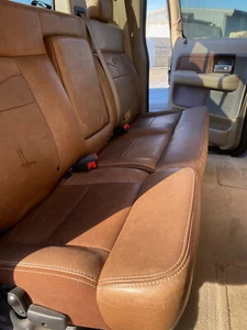 06 Ford F150 KING RANCH REAR SEATS - TAN LEATHER COMPLETE - Picture 1 of 4