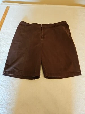 Pantalones Cortos Croft & Barrow Para Mujer Marrón Mujer Elastizados Talla 22W Informales Relajantes Exterior Foto 1 de 4