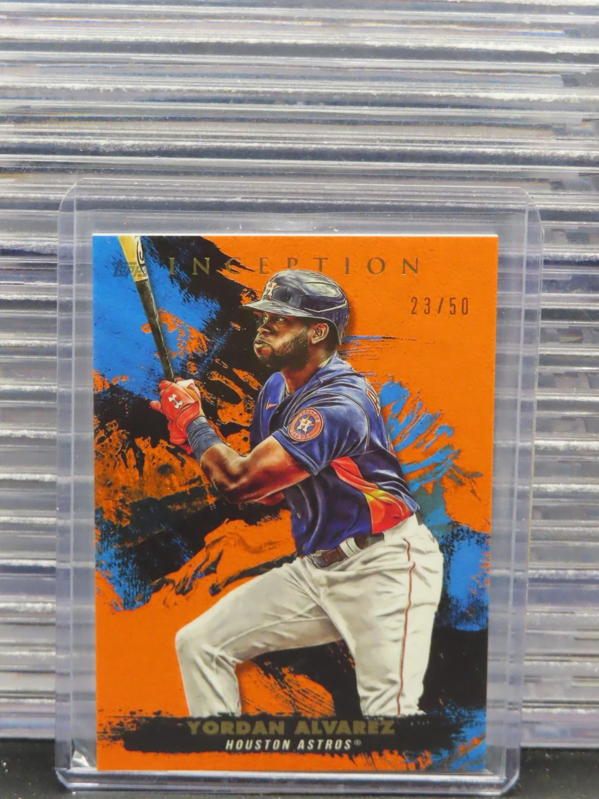 2020 Topps Inception Yordan Alvarez Orange #23/50 Astros