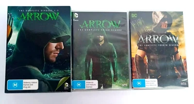 ARROW: THE COMPLETE SEASONS ONE to FOUR / A TWENTY DISC DVD SET - VERY GOOD COND - Image 1 of 4