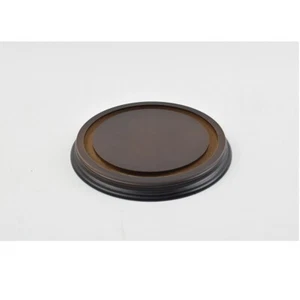 Marrone Scuro Base IN Legno per Vetro Cupola D: 22 CM - Foto 1 di 2