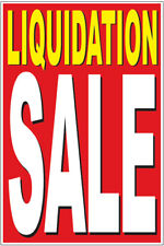 20x30 LIQUIDATION SALE Poster Retail Business Store Window POP Sign rb