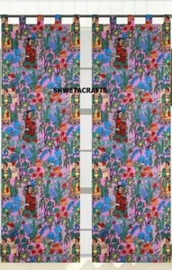 Frida Kahlo curtains, Eclectic Curtains, Frida Curtains, Boho Curtain Panel - Picture 1 of 3