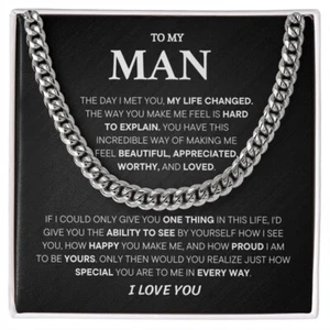 Promise Necklace For Him, Gifts For Boyfriend, Birthday Valentine Anniversary - Picture 1 of 5