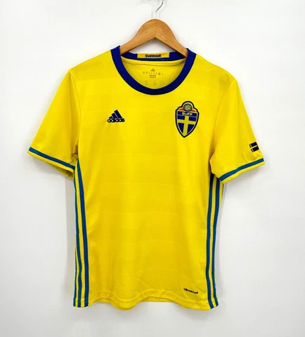 Adidas Climacool Sweden 2015/16 Home SVFF Soccer Football Jersey US M - GALLO 22 Cover