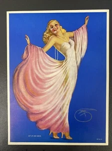 VTG 1943 Pinup Art Print Billy DeVorss Get Up and Dance - Picture 1 of 6