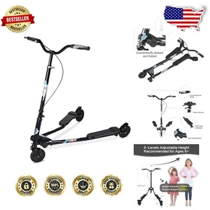 Fun and Safe 3-Wheel Folding Scooter with Drifting Swing Technology for Ages 6+ - Picture 1 of 8