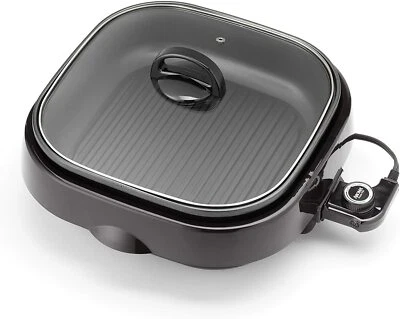 Aroma Housewares ASP-218B Grillet 4Qt. 3-in-1 Cool-Touch Electric Indoor Grill