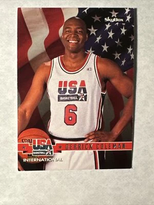 1994 Skybox USA Basketball - Gold #37 Derrick Coleman - Image 1 of 4